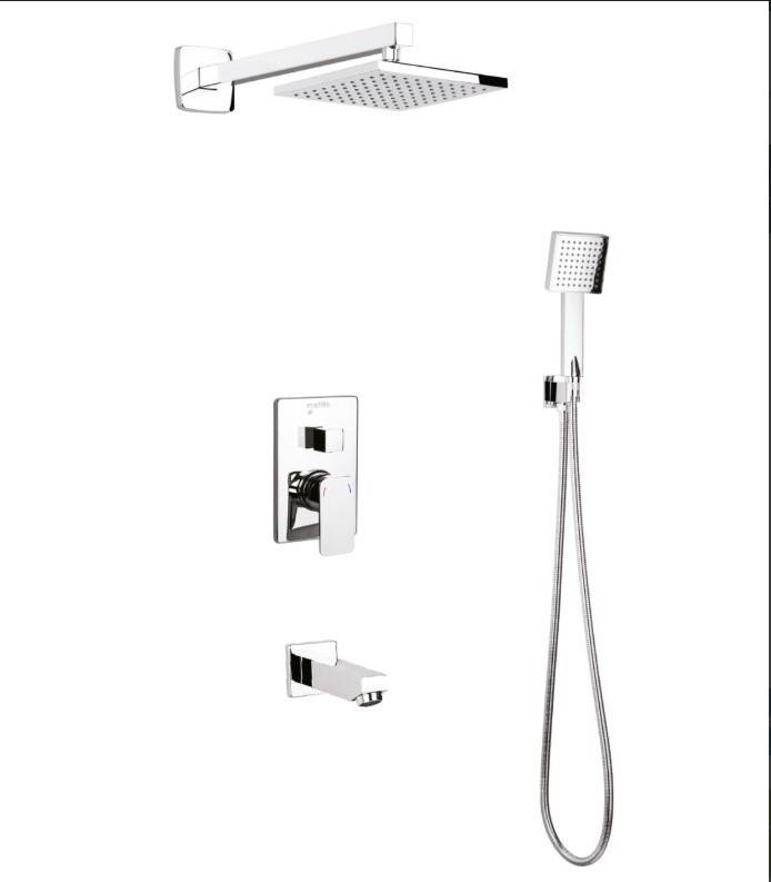 04- KROM KAPLAMA ŞEMSİYE DUŞ SETİ